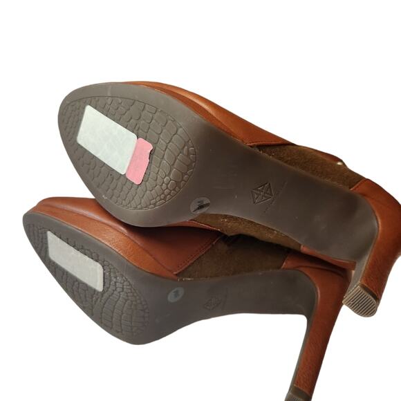 Antonio Melani Stilleto Ankle Boots Size 9 Brown Side Zip, EXCELLENT CONDITION - Picture 5 of 5